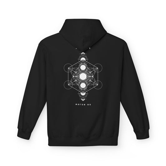 As Above So Below Mens Fleece Hoodie
