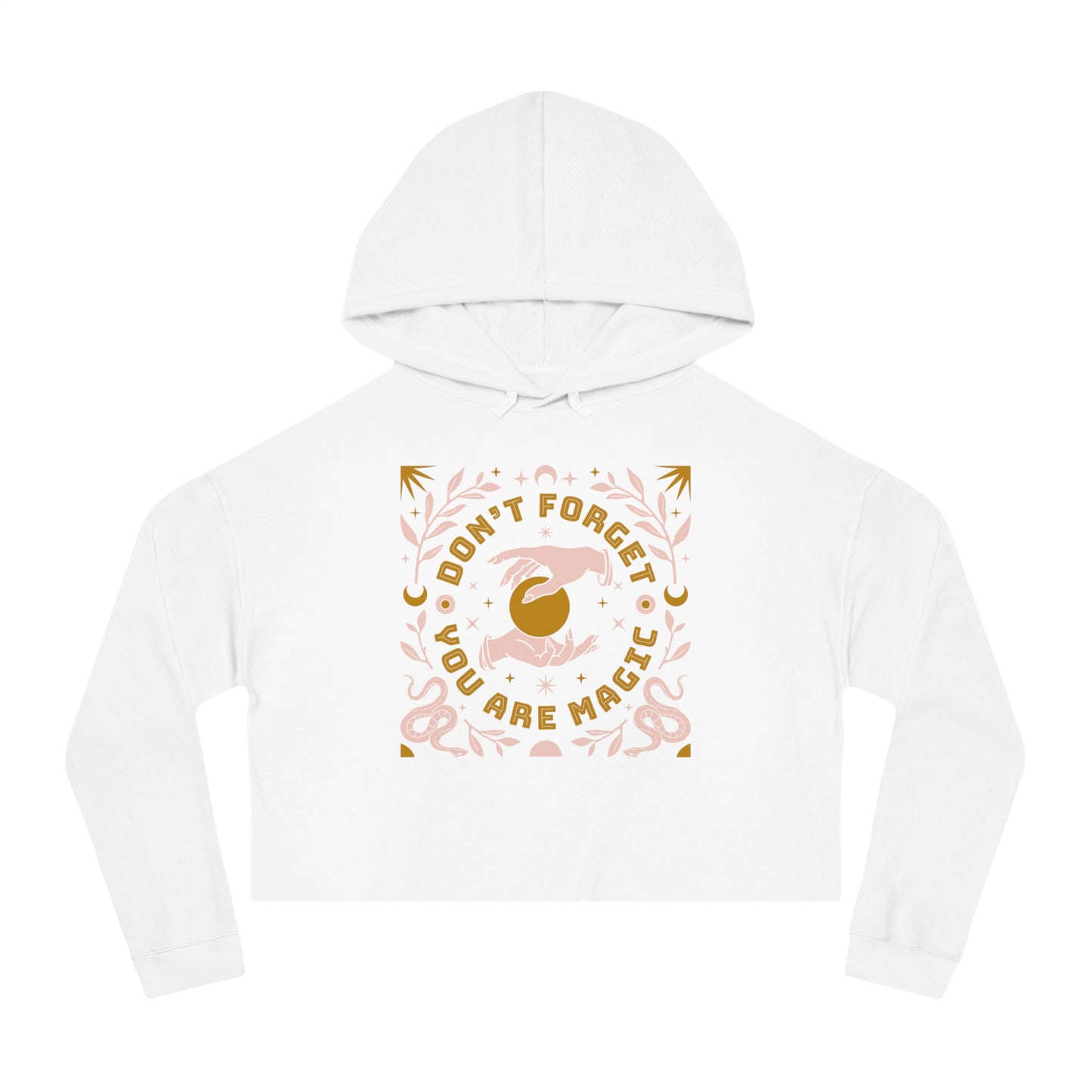 Don't Forget You Are Magic Cropped Hoodie
