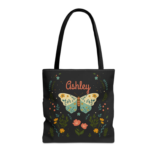 Personalized Boho Butterfly Tote