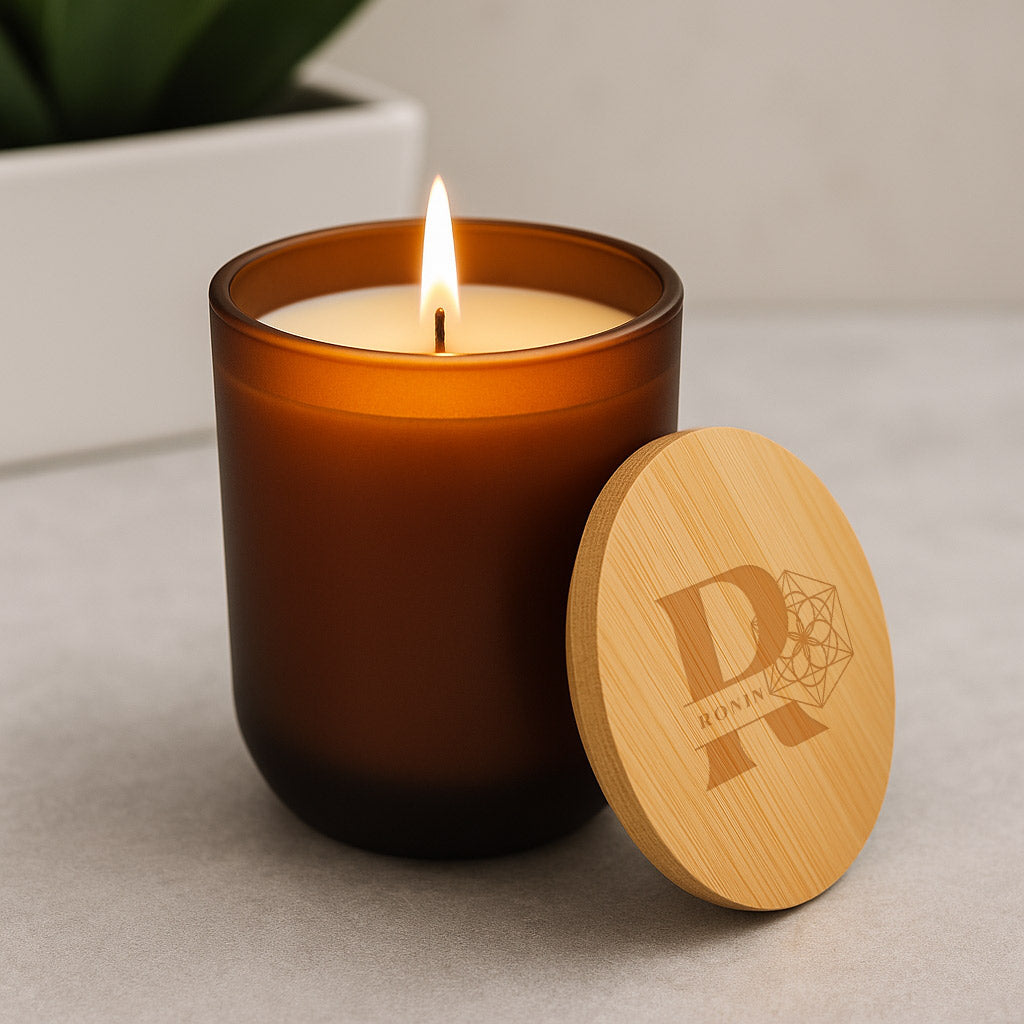 Personalized Engraved Merkaba Candle