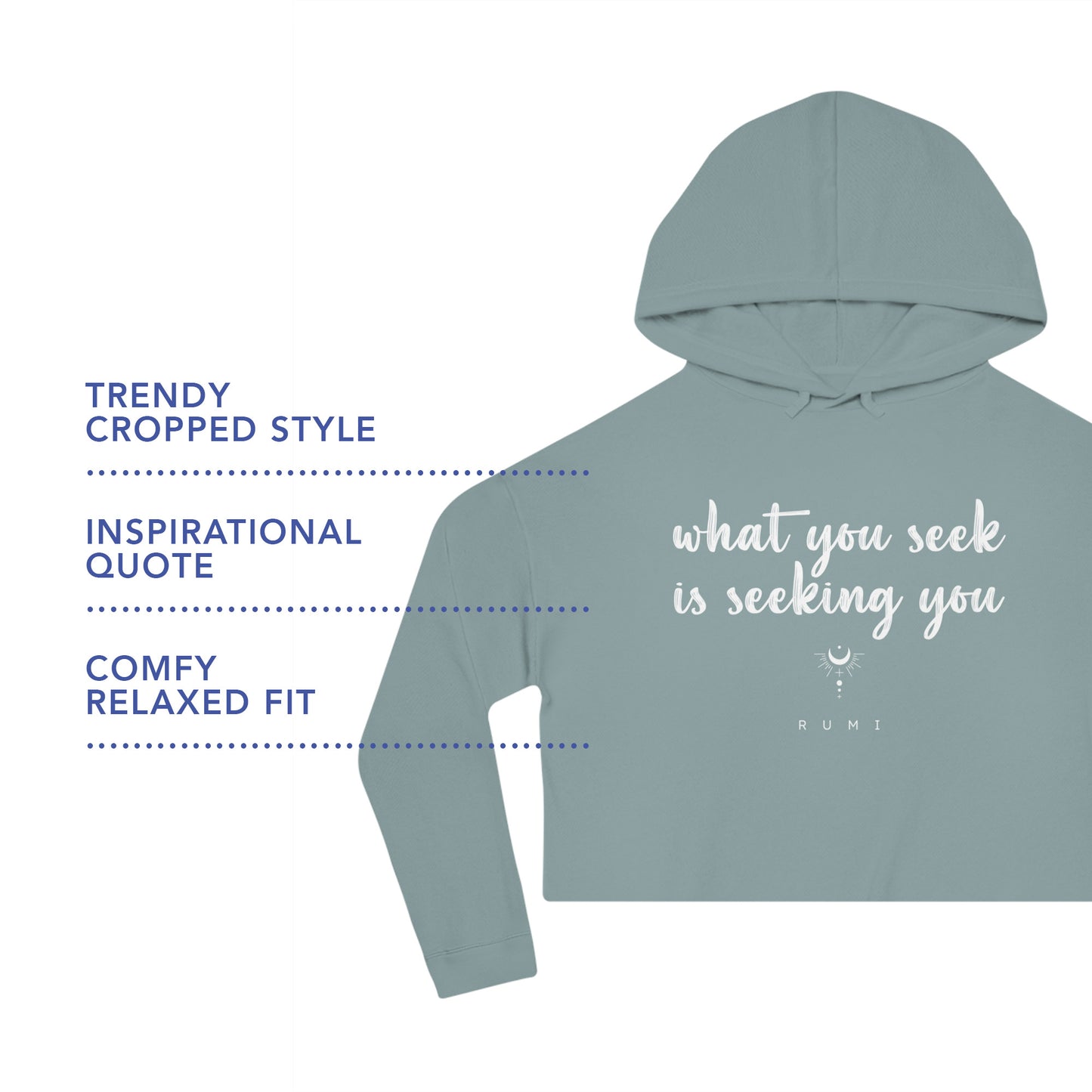 What You Seek Cropped Hoodie