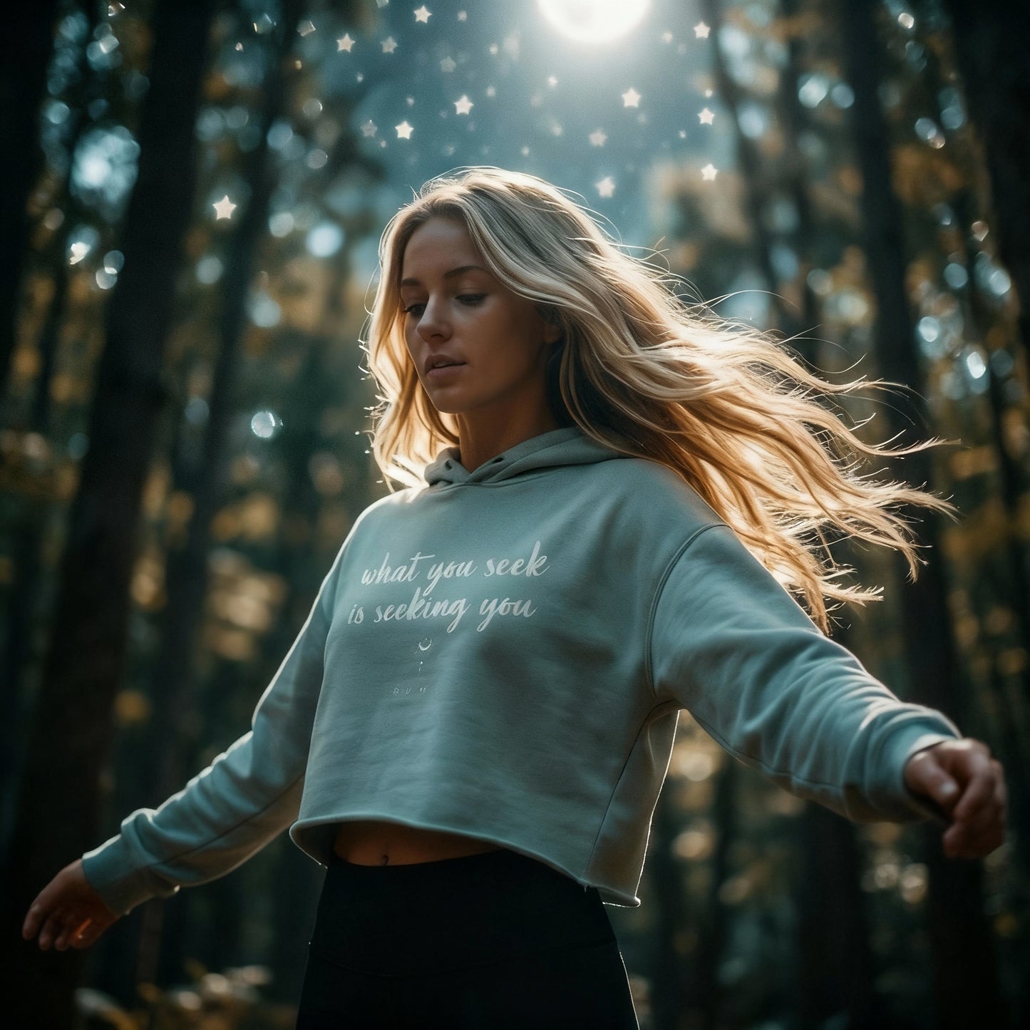 What You Seek Cropped Hoodie